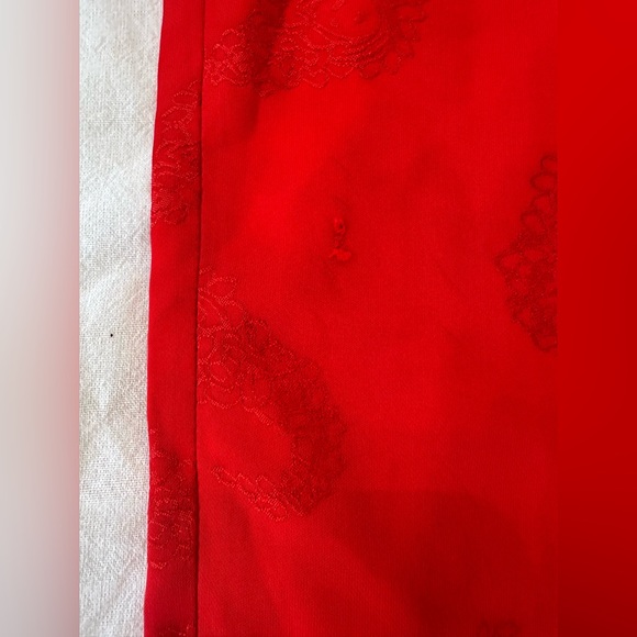 Zadig & Voltaire prune jac paisley red tailored trousers - Picture 9 of 11